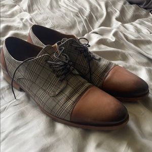 Taft plaid oxfords size 12 like new